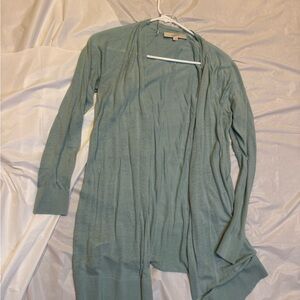 LOFT Women's Open Front Cardigan - Soft Teal